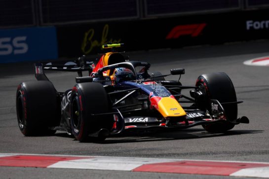 Isack Hadjar (FRA) Red Bull Racing RB22.
25.09.2026. Formula One World Championship, Rd 15, Azerbaijan Grand Prix, Baku, Azerbaijan, Qualifying Day.
- www.xpbimages.com, EMail: requests@xpbimages.com © Copyright: Bearne / XPB Images