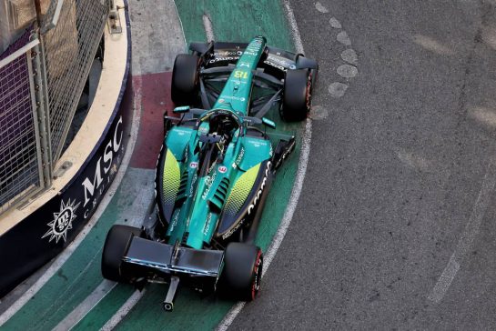 Lance Stroll (CDN) Aston Martin F1 Team AMR26.
25.09.2026. Formula One World Championship, Rd 15, Azerbaijan Grand Prix, Baku, Azerbaijan, Qualifying Day.
- www.xpbimages.com, EMail: requests@xpbimages.com © Copyright: Rew / XPB Images