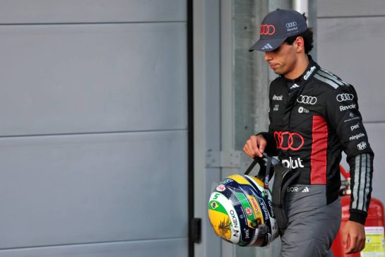 Gabriel Bortoleto (BRA) Audi F1 Team.
25.09.2026. Formula One World Championship, Rd 15, Azerbaijan Grand Prix, Baku, Azerbaijan, Qualifying Day.
- www.xpbimages.com, EMail: requests@xpbimages.com © Copyright: Batchelor / XPB Images
