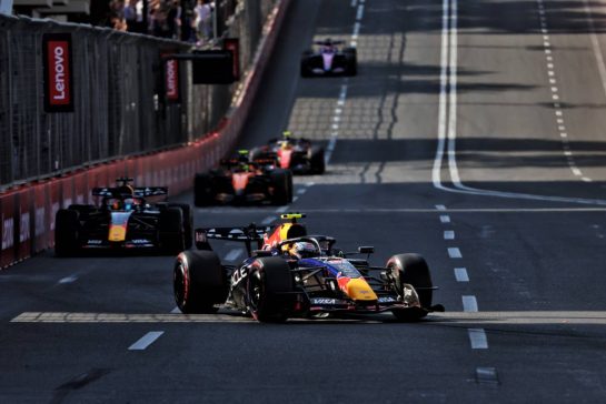 Isack Hadjar (FRA) Red Bull Racing RB22.
26.09.2026. Formula One World Championship, Rd 15, Azerbaijan Grand Prix, Baku, Azerbaijan, Race Day.
- www.xpbimages.com, EMail: requests@xpbimages.com © Copyright: Rew / XPB Images