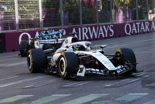 Sergio Perez (MEX) Cadillac Formula 1 Team MAC-26.
26.09.2026. Formula One World Championship, Rd 15, Azerbaijan Grand Prix, Baku, Azerbaijan, Race Day.
- www.xpbimages.com, EMail: requests@xpbimages.com © Copyright: Bearne / XPB Images