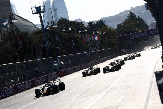 Max Verstappen (NLD) Red Bull Racing RB22.
26.09.2026. Formula One World Championship, Rd 15, Azerbaijan Grand Prix, Baku, Azerbaijan, Race Day.
- www.xpbimages.com, EMail: requests@xpbimages.com © Copyright: Bearne / XPB Images