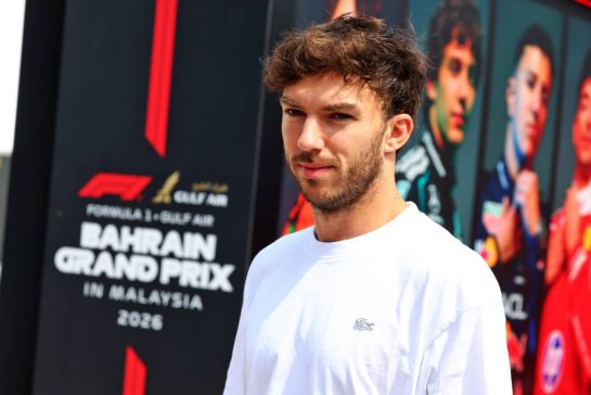 Pierre Gasly (FRA) Alpine F1 Team.
01.10.2026. Formula 1 World Championship, Rd 16, Bahrain Grand Prix, Sepang, Malaysia, Preparations Day.
- www.xpbimages.com, EMail: requests@xpbimages.com © Copyright: Bearne / XPB Images