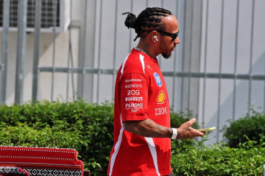 Lewis Hamilton (GBR) Scuderia Ferrari.
01.10.2026. Formula 1 World Championship, Rd 16, Bahrain Grand Prix, Sepang, Malaysia, Preparations Day.
- www.xpbimages.com, EMail: requests@xpbimages.com © Copyright: Moy / XPB Images