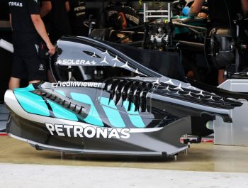 A look at Mercedes’ heavily revised W17 in Sepang