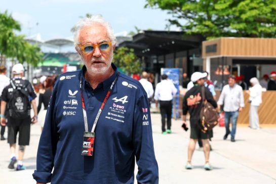 Flavio Briatore (ITA) Alpine F1 Team Executive Advisor.
02.10.2026. Formula 1 World Championship, Rd 16, Bahrain Grand Prix, Sepang, Malaysia, Practice Day.
- www.xpbimages.com, EMail: requests@xpbimages.com © Copyright: Bearne / XPB Images