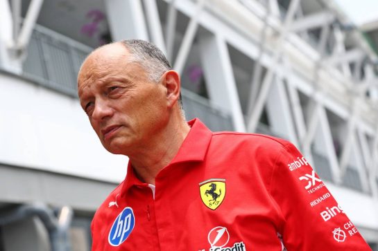 Frederic Vasseur (FRA) Scuderia Ferrari Team Principal.
09.10.2026. Formula 1 World Championship, Rd 17, Singapore Grand Prix, Marina Bay Street Circuit, Singapore, Practice and Sprint Qualifying.
- www.xpbimages.com, EMail: requests@xpbimages.com © Copyright: Bearne / XPB Images