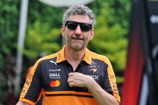 Andrea Stella (ITA) McLaren F1 Team Team Principal.
10.10.2026. Formula 1 World Championship, Rd 17, Singapore Grand Prix, Marina Bay Street Circuit, Singapore, Sprint and Qualifying.
- www.xpbimages.com, EMail: requests@xpbimages.com © Copyright: Moy / XPB Images