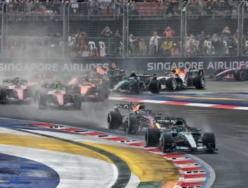 Singapore GP: Verstappen wins dramatic Sprint as Russell crashes
