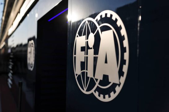 Paddock atmosphere - FIA Logo.
22.10.2026. Formula 1 World Championship, Rd 18, United States Grand Prix, Austin, United States, Preparations Day.
- www.xpbimages.com, EMail: requests@xpbimages.com © Copyright: Moy / XPB Images