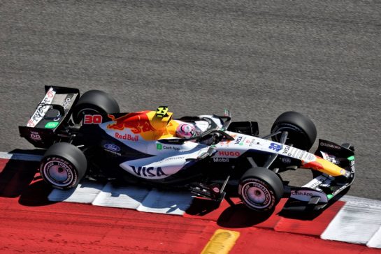 Liam Lawson (NZL) Racing Bulls Formula One Team VCARB 03.
23.10.2026. Formula 1 World Championship, Rd 18, United States Grand Prix, Austin, United States, Practice Day.
- www.xpbimages.com, EMail: requests@xpbimages.com © Copyright: Moy / XPB Images