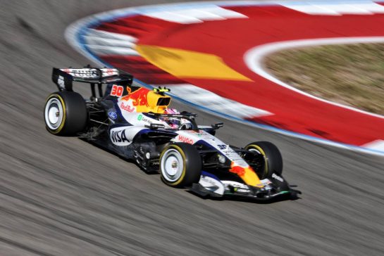 Liam Lawson (NZL) Racing Bulls Formula One Team VCARB 03.
23.10.2026. Formula 1 World Championship, Rd 18, United States Grand Prix, Austin, United States, Practice Day.
- www.xpbimages.com, EMail: requests@xpbimages.com © Copyright: Moy / XPB Images