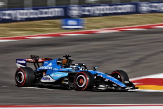 Alexander Albon (THA) Williams F1 Team FW48.
23.10.2026. Formula 1 World Championship, Rd 18, United States Grand Prix, Austin, United States, Practice Day.
- www.xpbimages.com, EMail: requests@xpbimages.com © Copyright: Dunbar / XPB Images