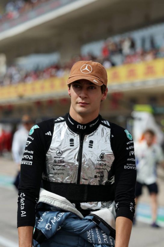 George Russell (GBR) Mercedes AMG Formula One Team on the grid.
25.10.2026. Formula 1 World Championship, Rd 18, United States Grand Prix, Austin, United States, Race.
- www.xpbimages.com, EMail: requests@xpbimages.com © Copyright: Moy / XPB Images