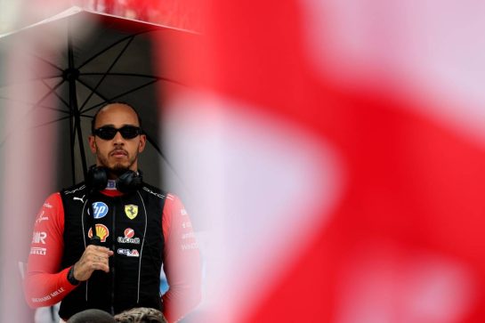 Lewis Hamilton (GBR) Scuderia Ferrari as the grid observes the national anthem.
25.10.2026. Formula 1 World Championship, Rd 18, United States Grand Prix, Austin, United States, Race.
- www.xpbimages.com, EMail: requests@xpbimages.com © Copyright: Moy / XPB Images