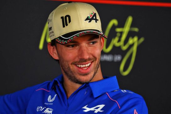 Pierre Gasly (FRA) Alpine F1 Team in the FIA Press Conference.
29.10.2026. Formula 1 World Championship, Rd 19, Mexico City Grand Prix, Mexico City, Mexico, Preparations Day.
- www.xpbimages.com, EMail: requests@xpbimages.com © Copyright: Patching / XPB Images