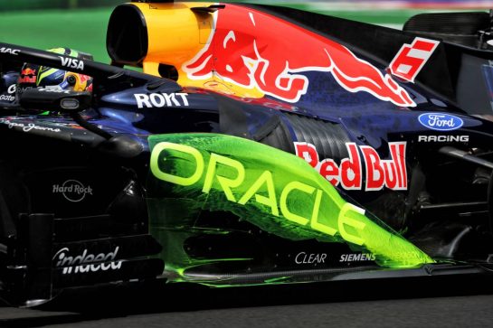 Isack Hadjar (FRA) Red Bull Racing RB22 - flow-vis paint on the sidepod.
30.10.2026. Formula 1 World Championship, Rd 19, Mexico City Grand Prix, Mexico City, Mexico, Practice Day.
- www.xpbimages.com, EMail: requests@xpbimages.com © Copyright: Moy / XPB Images